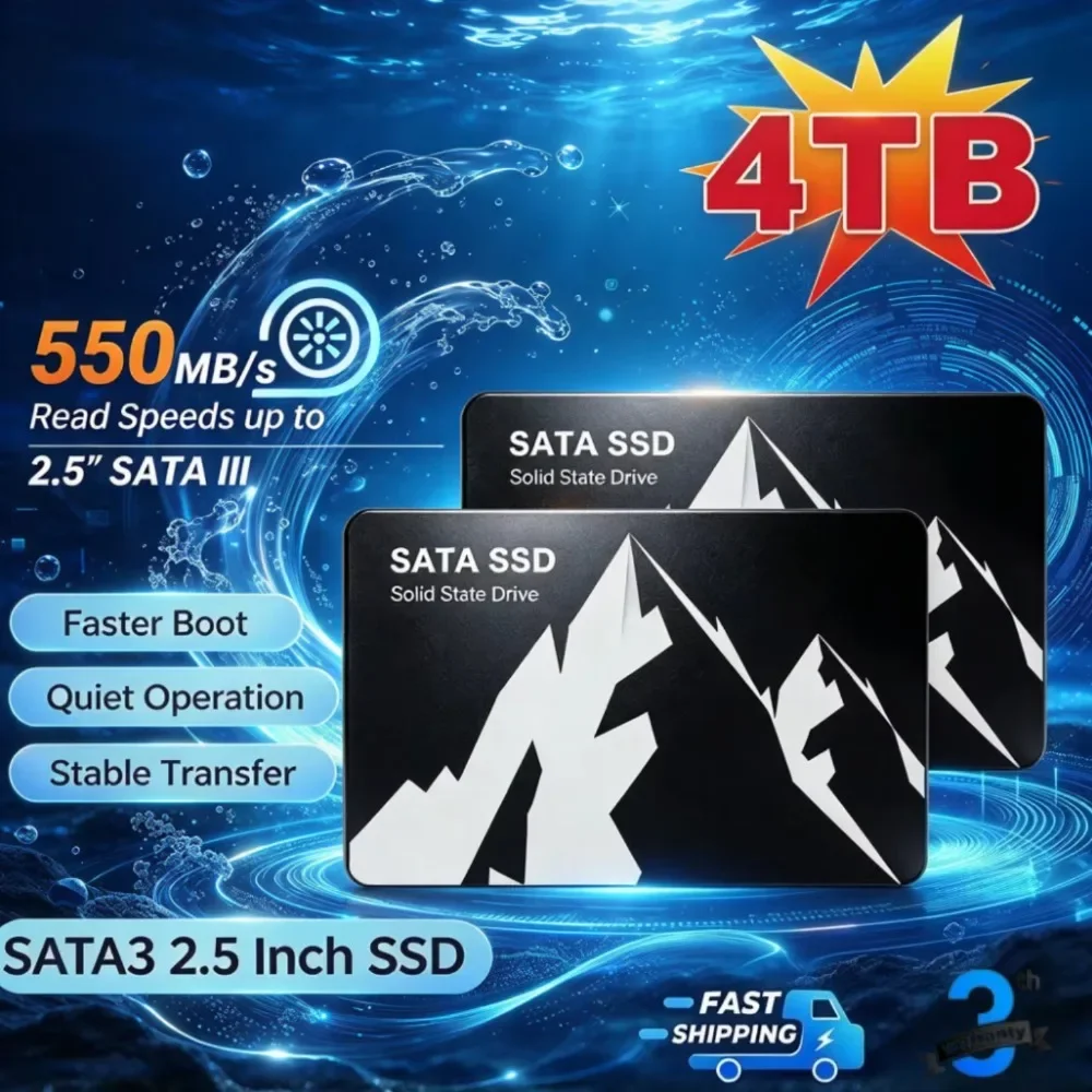 2026 New High Speed Hard Drive  Upgrade SSD 2.5 SATA3 Hard Disk 500GB 1TB 2TB 4TB Internal Solid State For Desktop Laptop PC