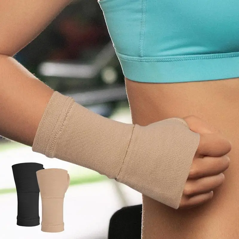 Wrist Support Sleeve Basketball Compression Wrist Support Protective Brace Sweat-Wicking Wrist Protector Brace For Working Out