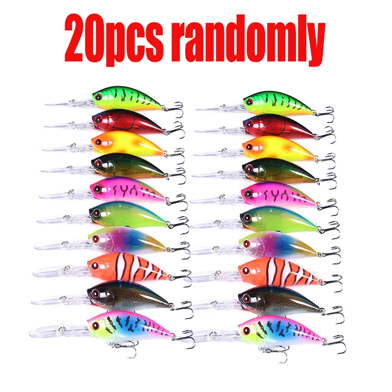 Hengjia 12,5cm 20,5g Crankbait Köder Angelköder Hecht Karpfen Angeln Künstlicher Hartköder Wobbler Crankbait Angelzubehör