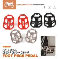 FOR HONDA CB500X CB500F CB400X CB400F Motorcycle Accessories CNC Aluminum Footrest Foot Peg Rider Wide Footpegs NC750X NC750S