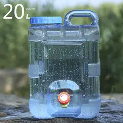 Water Containers, 20L Camping Water Storage Jug Drink Dispenser with Spigot, Water for Outdoor Camping Hiking Picnic Hunting
