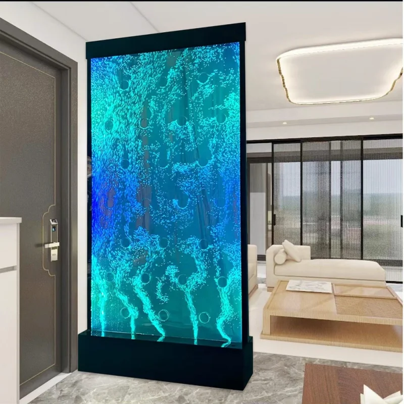 custom.Hot Selling Glowing Marine Aquarium Acrylic Water Home and Hotel Decoration Foam Wall Panel