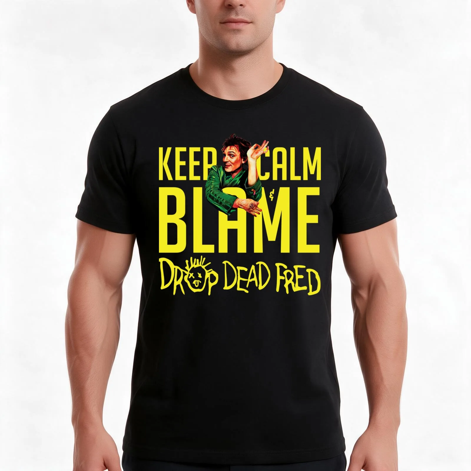 Copy of Dawn of the Fred T-Shirt, Summer Casual Cotton Tee, Oversized Streetwear Tops, Vintage Graphic Print, Unisex Men Women