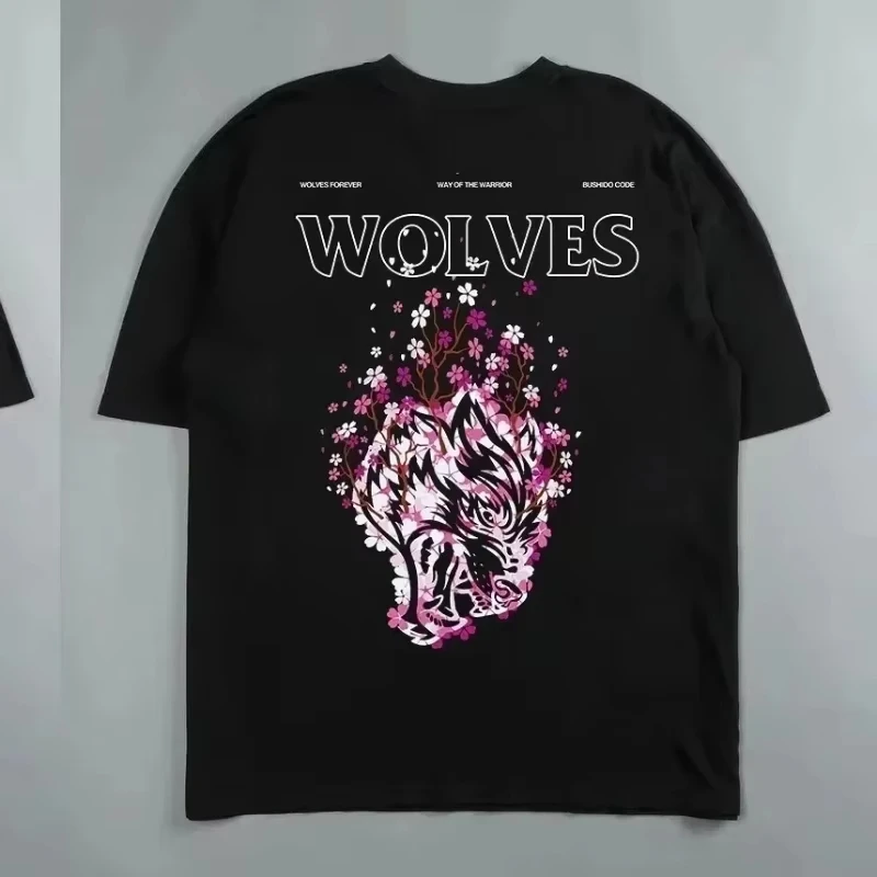 Camiseta deportiva Darc Wolf, camiseta de gran tamaño con estampado gráfico DTG, técnica de entrenamiento, gimnasio, Fitness, camisetas de manga corta para mujer, camiseta Darc Wolves