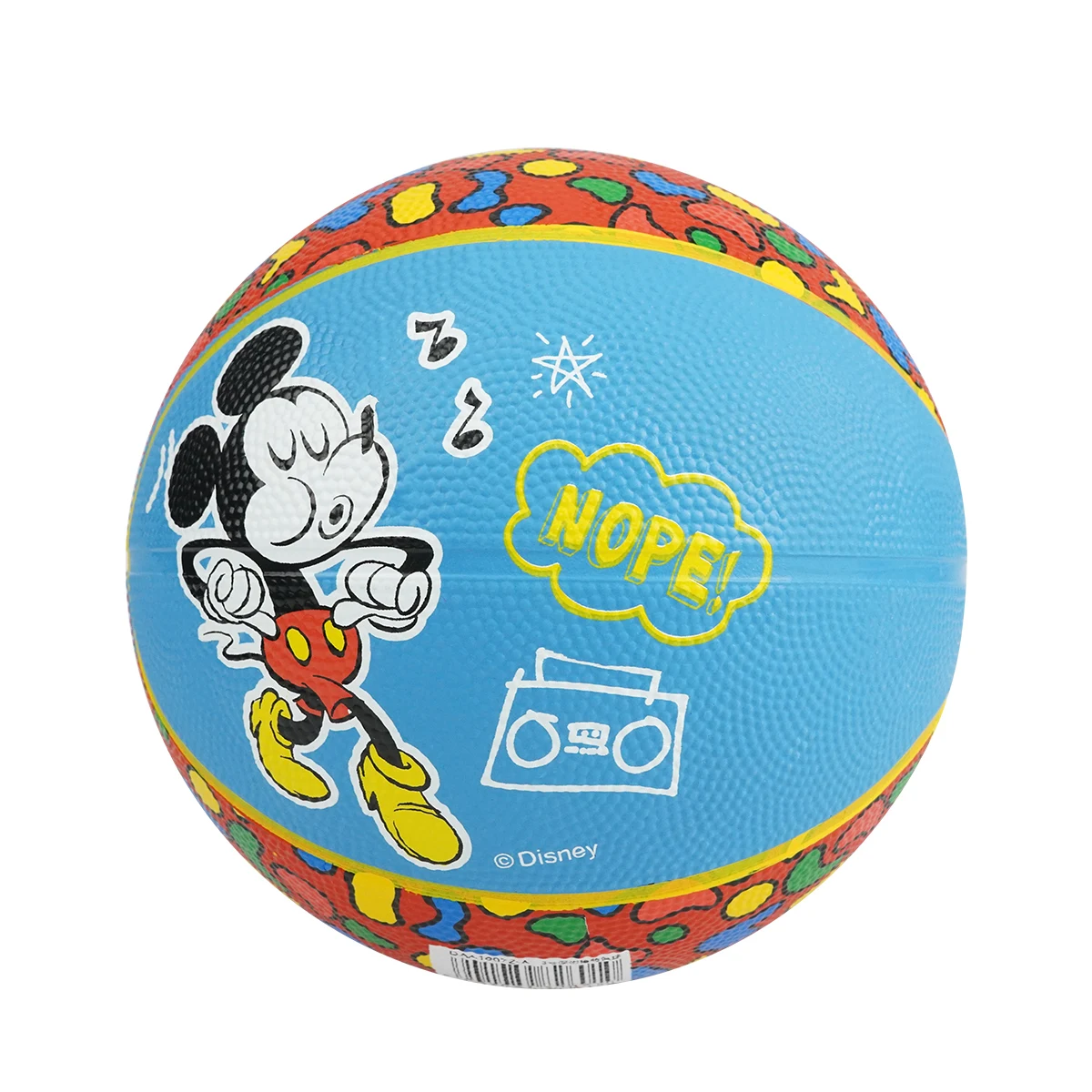 Высококачественный мягкий резиновый баскетбольный мяч Disney Lisence Микки Размер 7 для занятий спортом на открытом воздухе