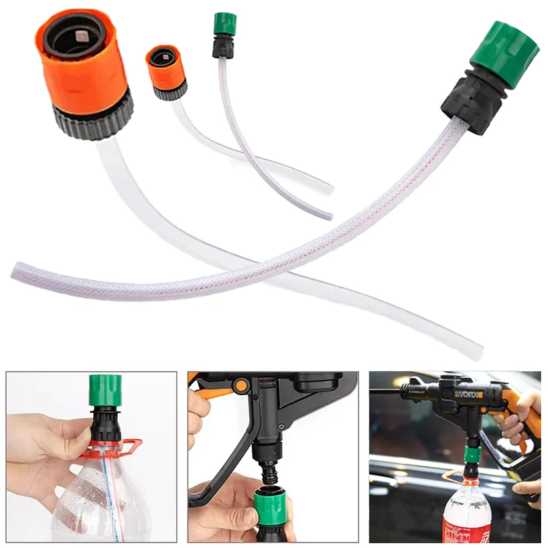 

Lithium Electric Battery High Pressure Car Washer Gun Coke Bottle High Pressure Water Gun Hose Quick Connection Wash Accessories