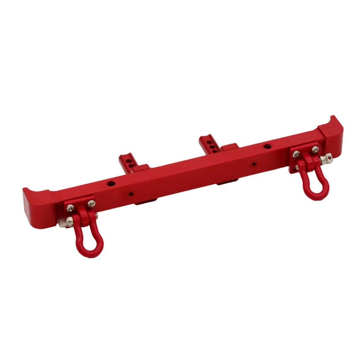 For 1/12 MN128 Wrangler RC Car Parts Metal Upgrade Front and Rear Bumper Kit Red