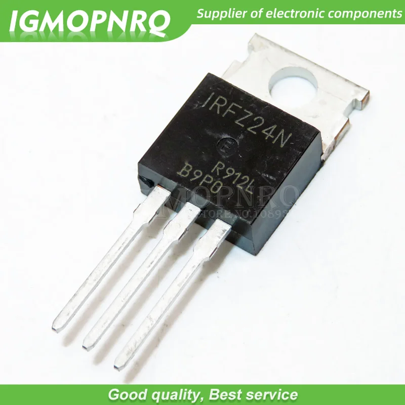 10pcs IRFZ24N IRFZ24 IRFZ24NPBF MOSFET MOSFT 55V 17A 70mOhm 13.3nC TO-220 new original