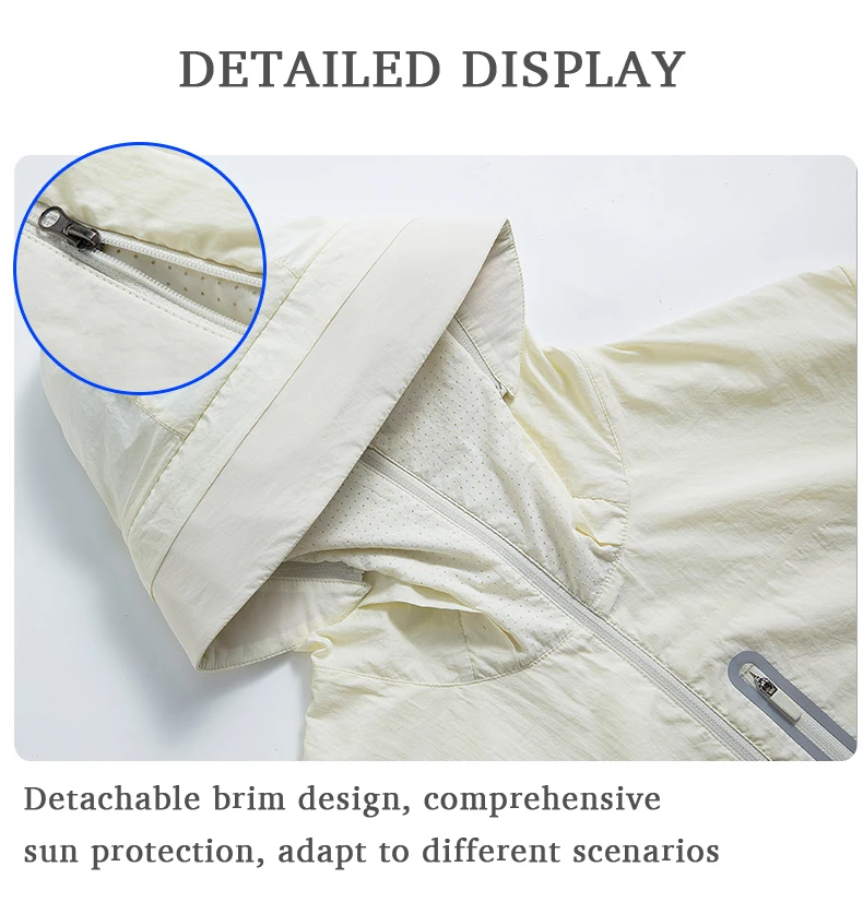LNGXO Damen Herren Wasserdichter Anti-UV-Windbreaker Camping Klettern Trekking Wanderjacke Unisex Schnelltrocknender Sonnenschutzmantel – Detail 31