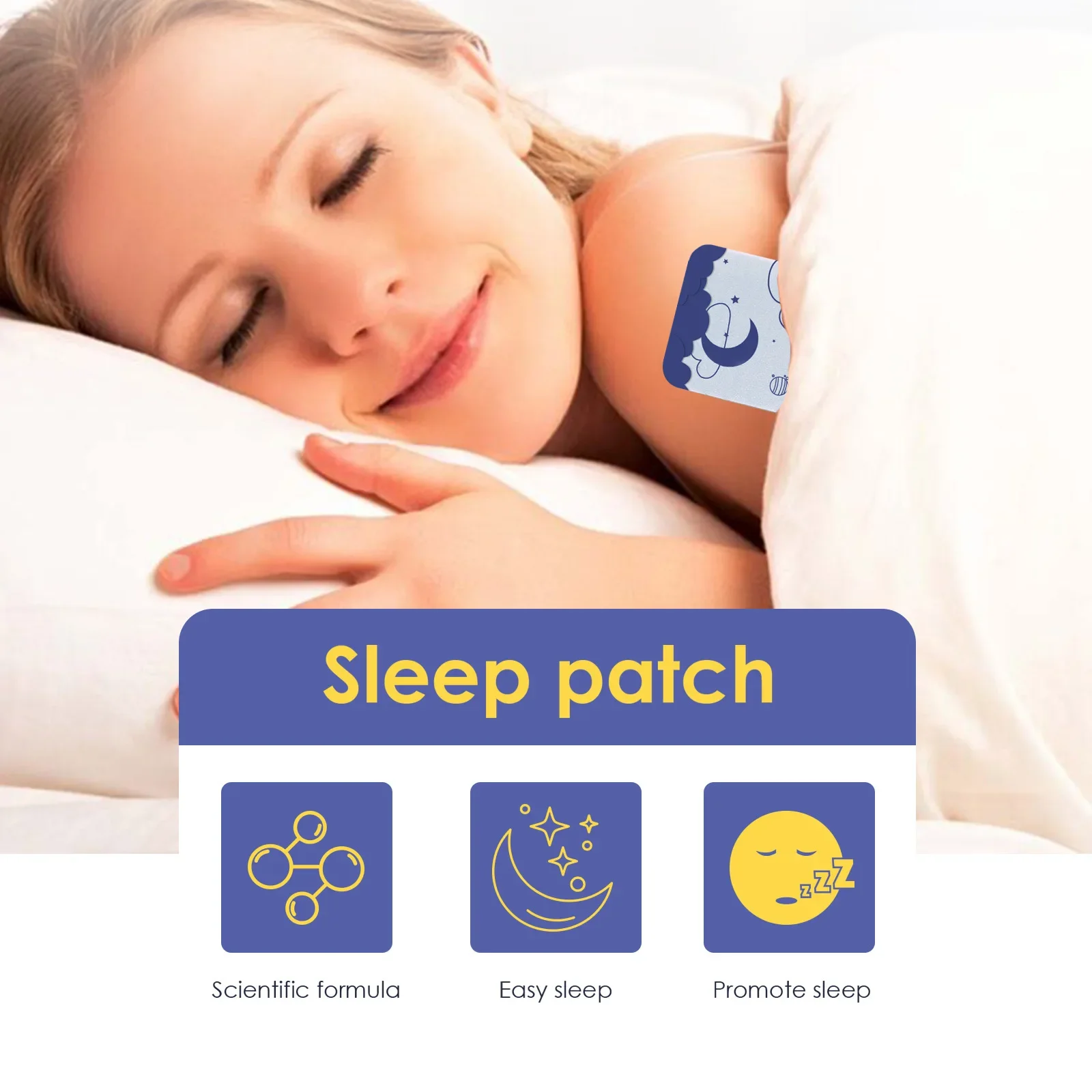 28Pcs Sleep Aids Patch Herbal Stickers Improve Sleep Quality for Women Men Relieve Irritability and Anxiety Sleep Patch