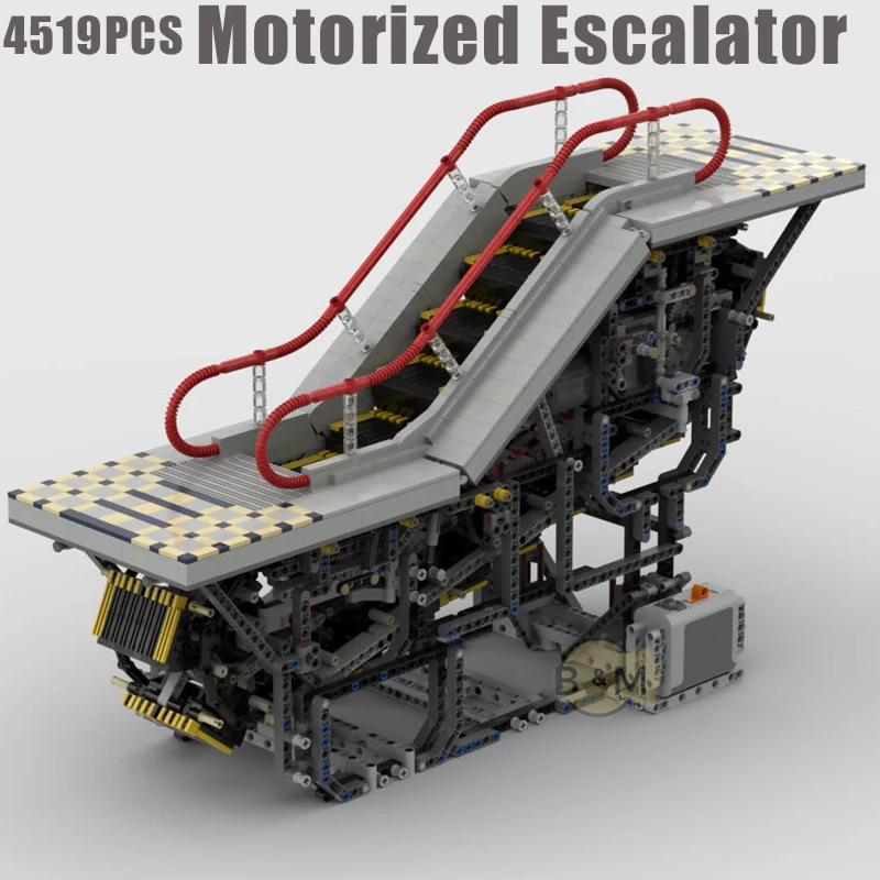 

NEW Motorized Escalator model buiding kit block self-locking bricks children's toys birthday Christmas gifts