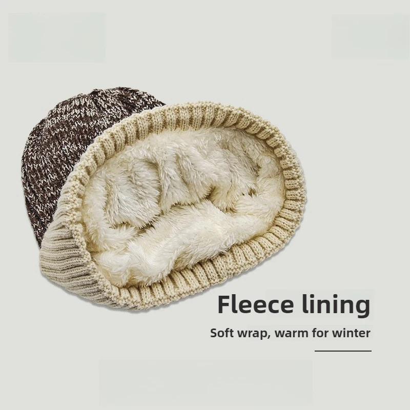 للجنسين قبعة شتوية سميكة دافئة بسط بطانة ناعمة خفيفة الوزن قبعة الطقس البارد الرجال النساء الأسود هدية الكريسماس #5