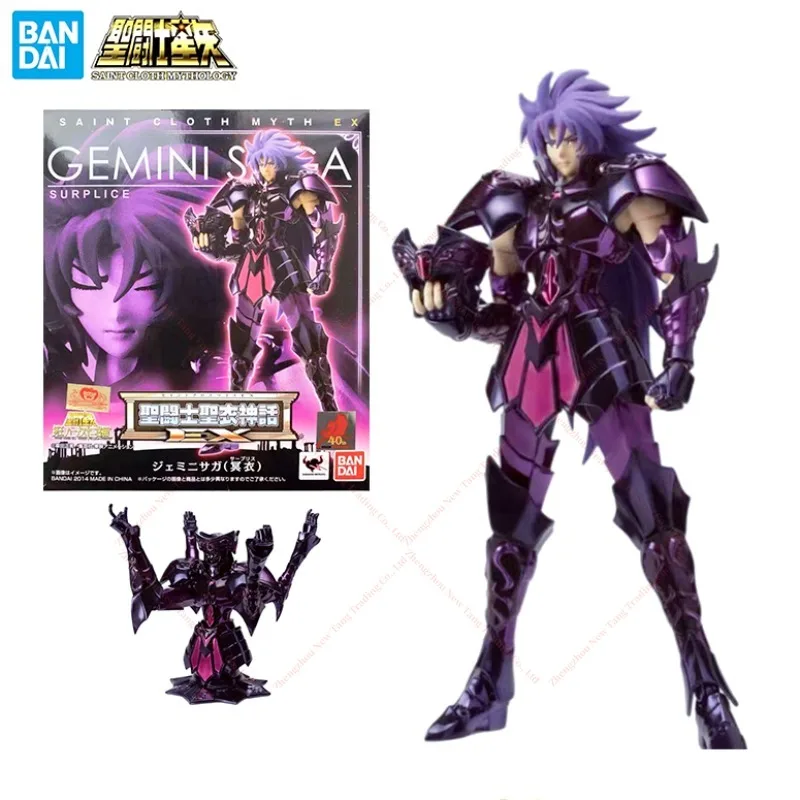 

In Stock Original BANDAI Saint Seiya Cloth Myth Surplice EX 2.0 Resurrection Black Gemini Saga Anime Figures Model Toys