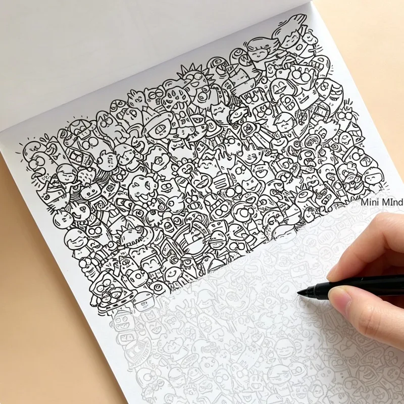 A Beautiful Designed Graffiti Pattern Book for Copying and Coloring Decompression 24 Patterns Bring A Peaceful Spiritual Release image 5