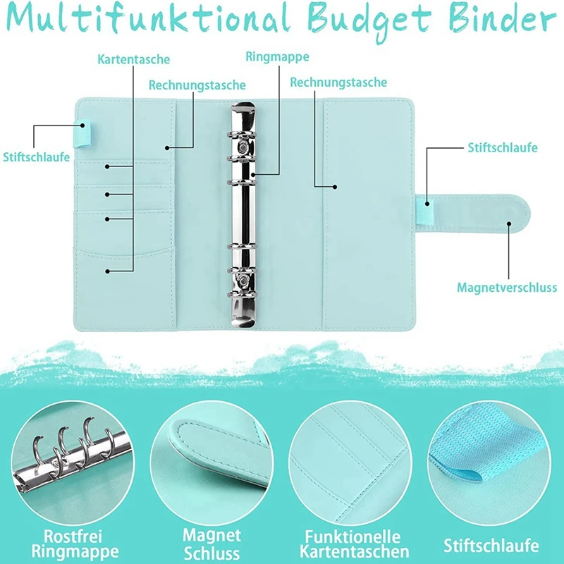 Папка для верхних бюджетных файлов, планировщик бюджета А6, органайзер для денег, папка для экономии денег, книга для денег с фильмами, блокнот с 6 отверстиями