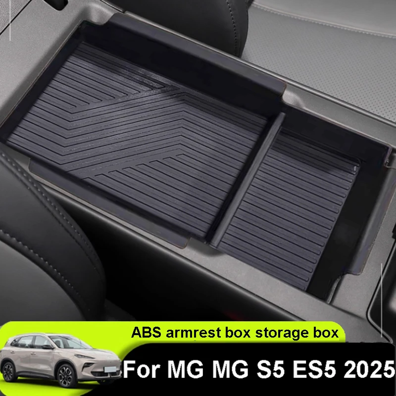 

Для MG MG S5 ES5 2025 аксессуары для украшения интерьера автомобиля, подлокотник для хранения с центральным управлением, бесшумный противоскользящий ящик