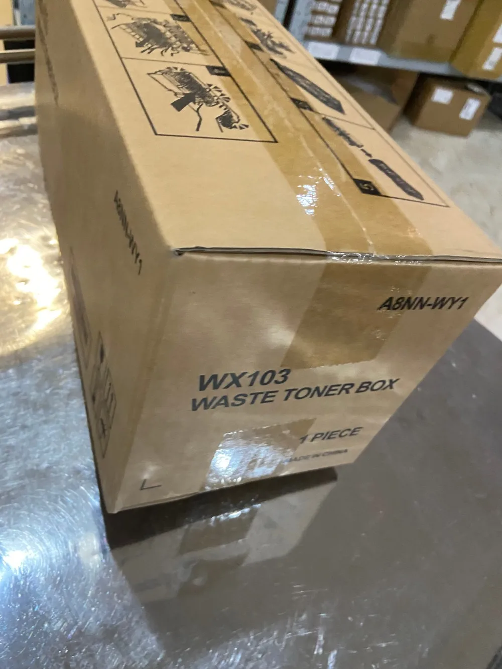 

A4NNWY1 WX-103 Waste Toner Container for Konica Minolta C224 C284 C308 C364 C368 C454 C554 C458 C558 C658 C220 C221 C258 C280