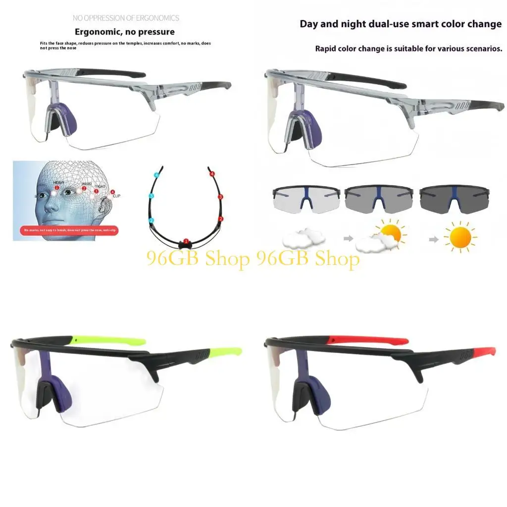 

96GB Soft Silicone Nose Pads Riding Glasses for Motorcycle Bike Enthusiasts