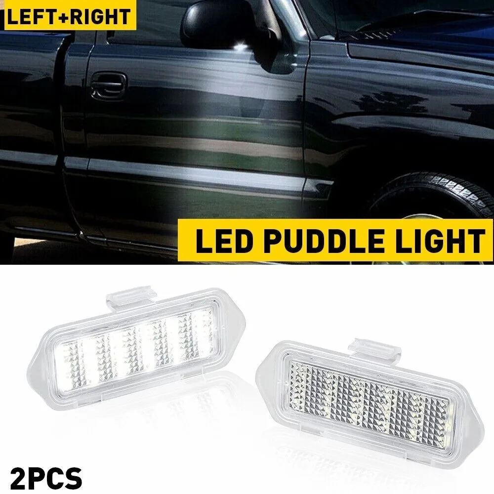 

LED Side Mirror Puddle Lights Fit 03-06 Escalade Silverado Suburban Tahoe Sierra