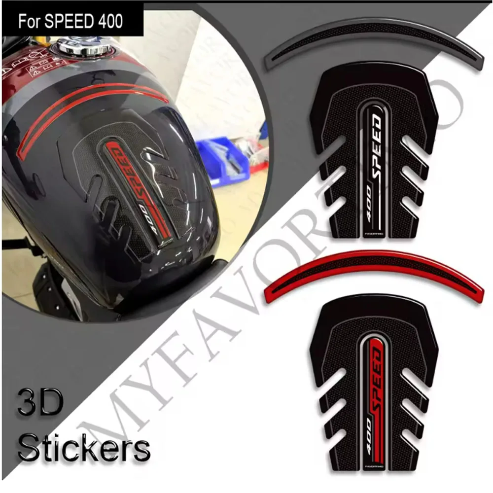 For Triumph speed 400 Protector Tank Pad Side Grips Gas Fuel Oil Kit Knee Fairing Fender Wheels Stickers Decals 2024 2025 3