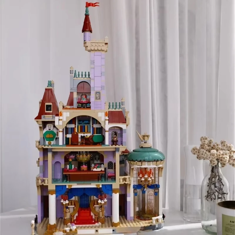 جديد الجمال والوحش الأميرة القلعة ألعاب رومانسية الإبداعية وحدات الطوب بناء الميدان اللبنات عيد ميلاد الكبار تشيل