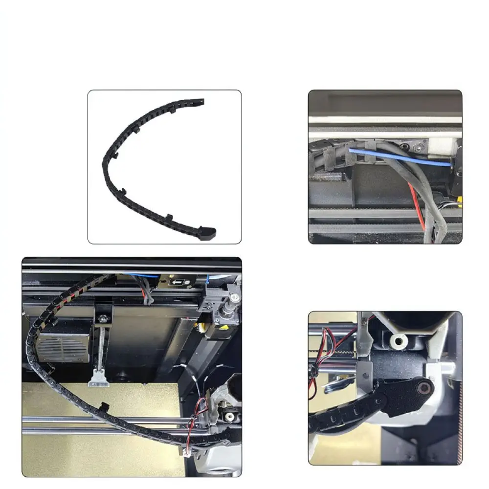 For For Creality K1 Max Drag Chain Accessory 6x10mm Open Wire Carrier 3D Printer Cable Management Protection