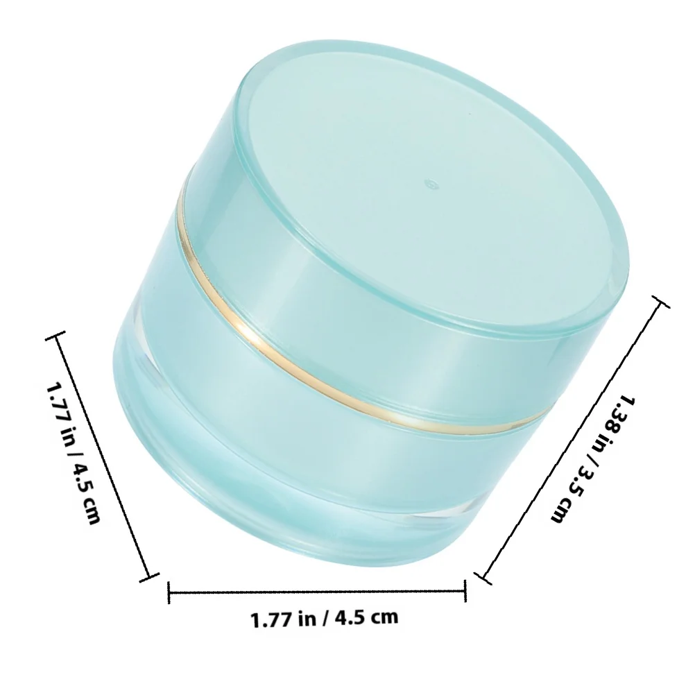 6 قطع 10 جرام من حاويات كريم الأكريليك برطمانات السفر تصميم بسيط مادة قوية لحاويات جرة كريم المكياج مع أغطية #3