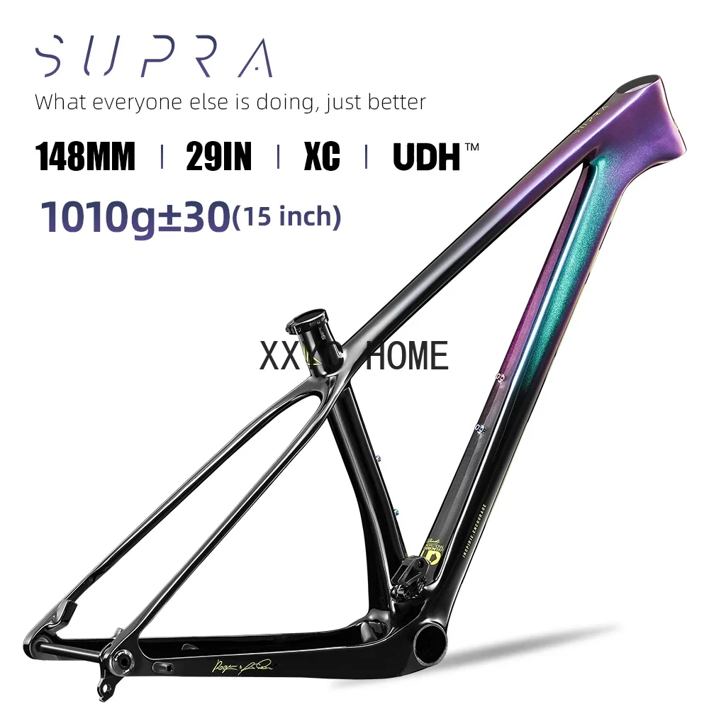 Carbon  Bicycle Frame 29er Mountain Bike BOOST 148x12mm 38T With UDH Hanger E-Type Chain guide For Bicycle Frame