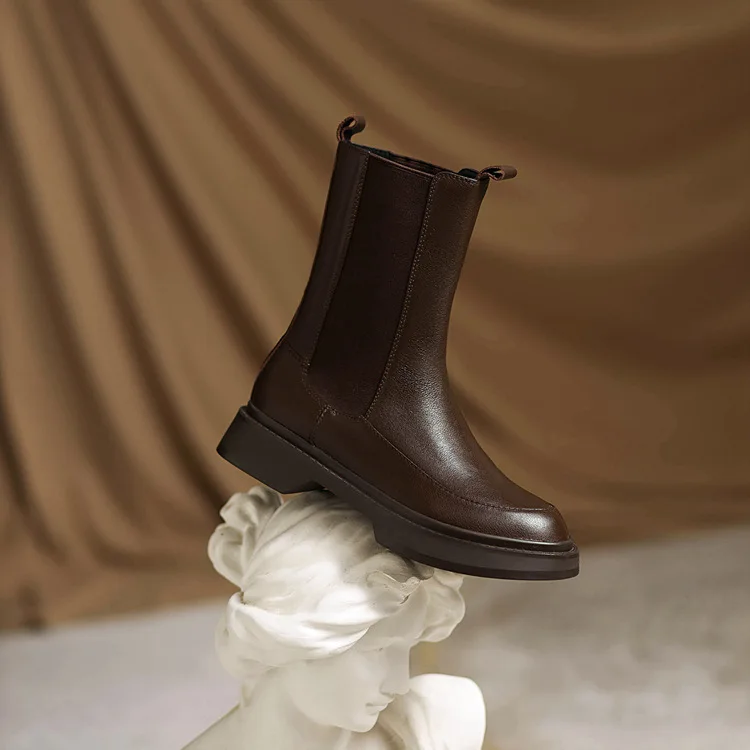 

Женские ботинки. Осень/Зима 2023. Новые женские ботинки. Повседневные короткие ботинки на толстой подошве. Женские сапоги Smokestack.