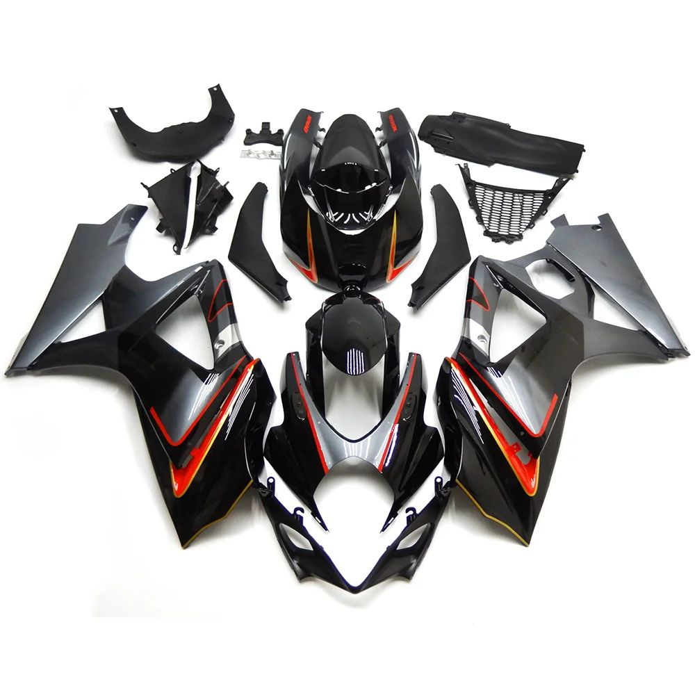 For Suzuki K7 GSX-R1000 2007 2008 Carbon Black Bodywork Fairing Accessories Set Housing Colour Change Kits Full Fairings Panel