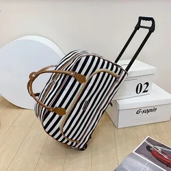 New Large Capacity Women Travel Suitcase Trolley Bags Wheeled Bag Oxford Waterproof Rolling Luggage Travel Bag with Wheels