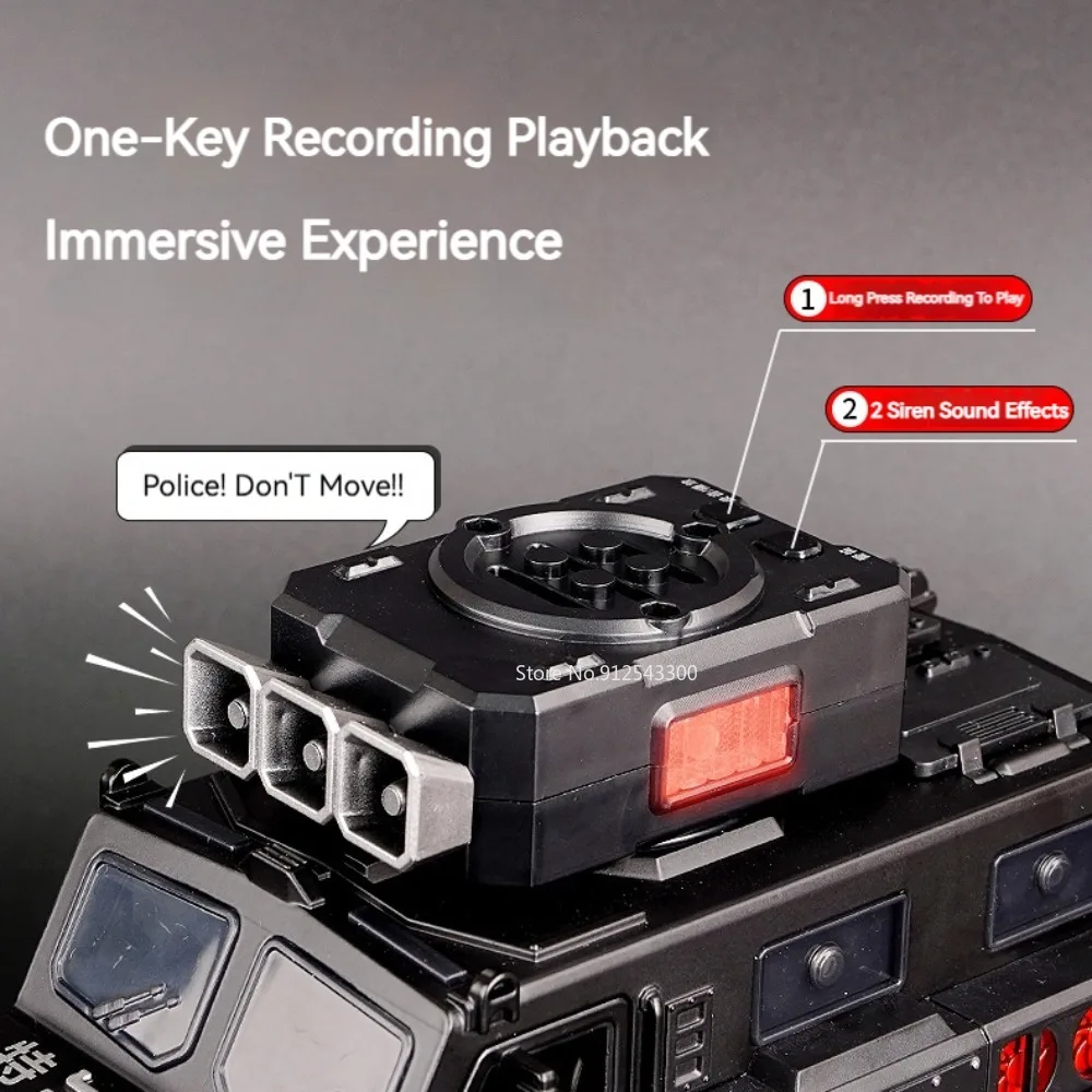 1:50 ダブルタレット装甲車モデルおもちゃ音楽ライト合金ダイキャスト軍用車両プルバック警察車両モデル大人のギフト