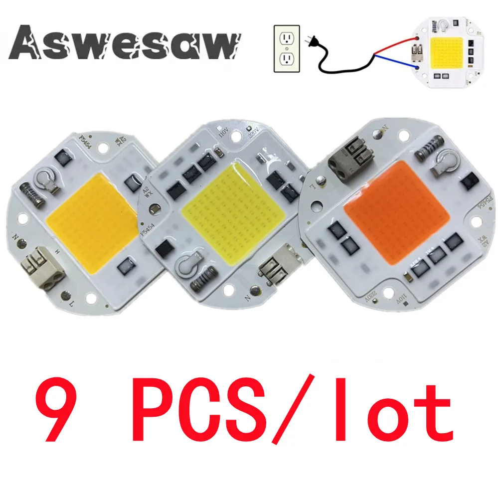 

100W 70W 50W COB LED Chip for Spotlight Floodlight 220V 110V Integrated LED Light Beads Aluminum F5454 White Warm full spectrum