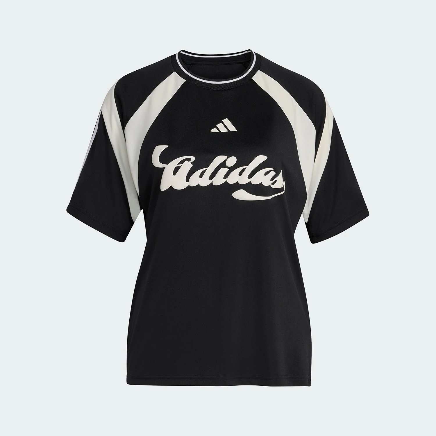 adidas-genuine-women's-soccer-style-loose-casual-sports-short-sleeved-t-shirt-jy7623