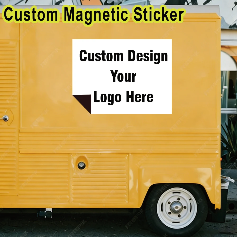 1pc Newest Custom Photo Magnetic Stickers Voiture For Bumper Decor Customized Photo Cars Decal Custom Window Door Wall Sticker