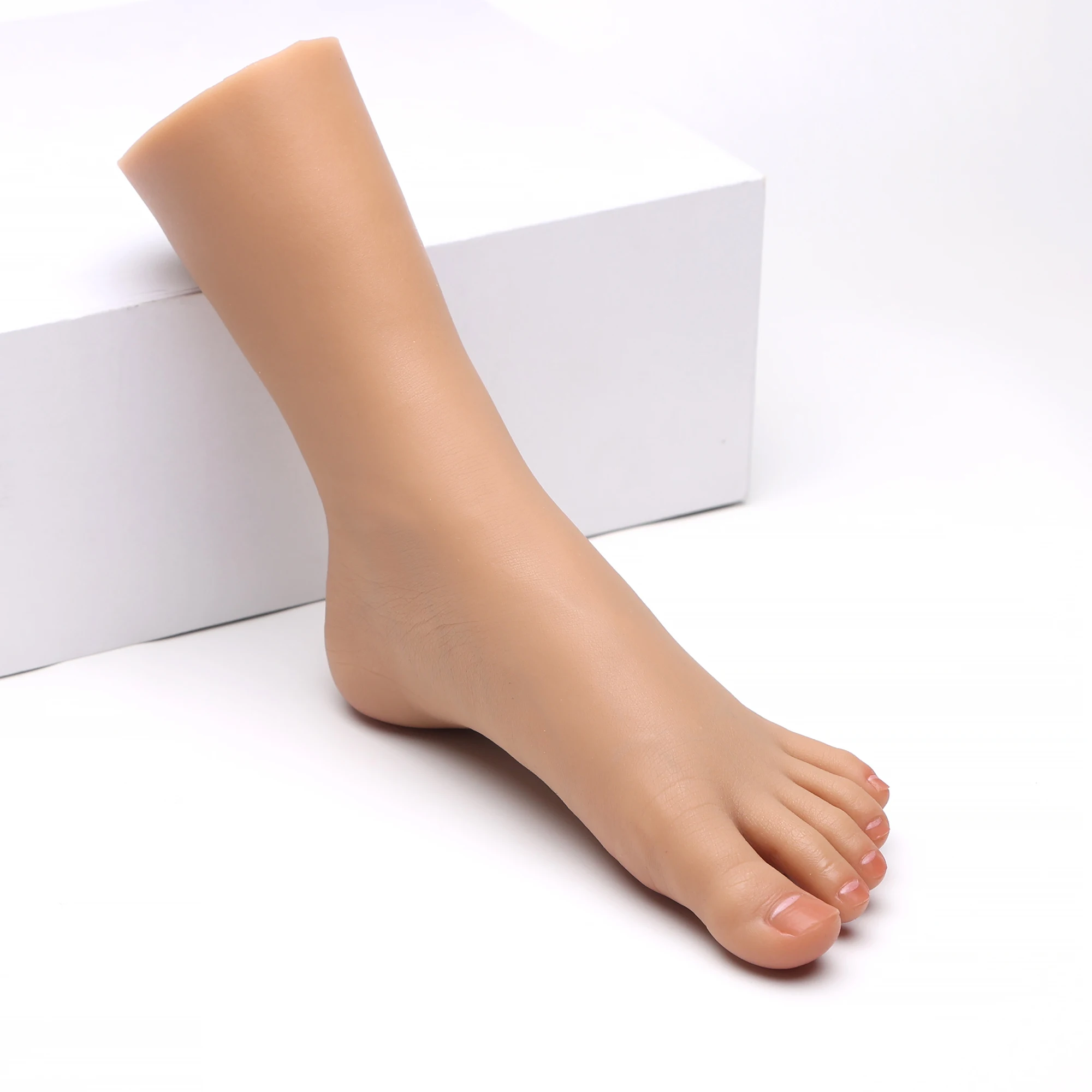 سيليكون نموذج القدم مسمار ممارسة القدم المعرضة قدم الوثن ل Footjob صورة أحذية عرض المجوهرات حجم صغير 17.5 ZH6280