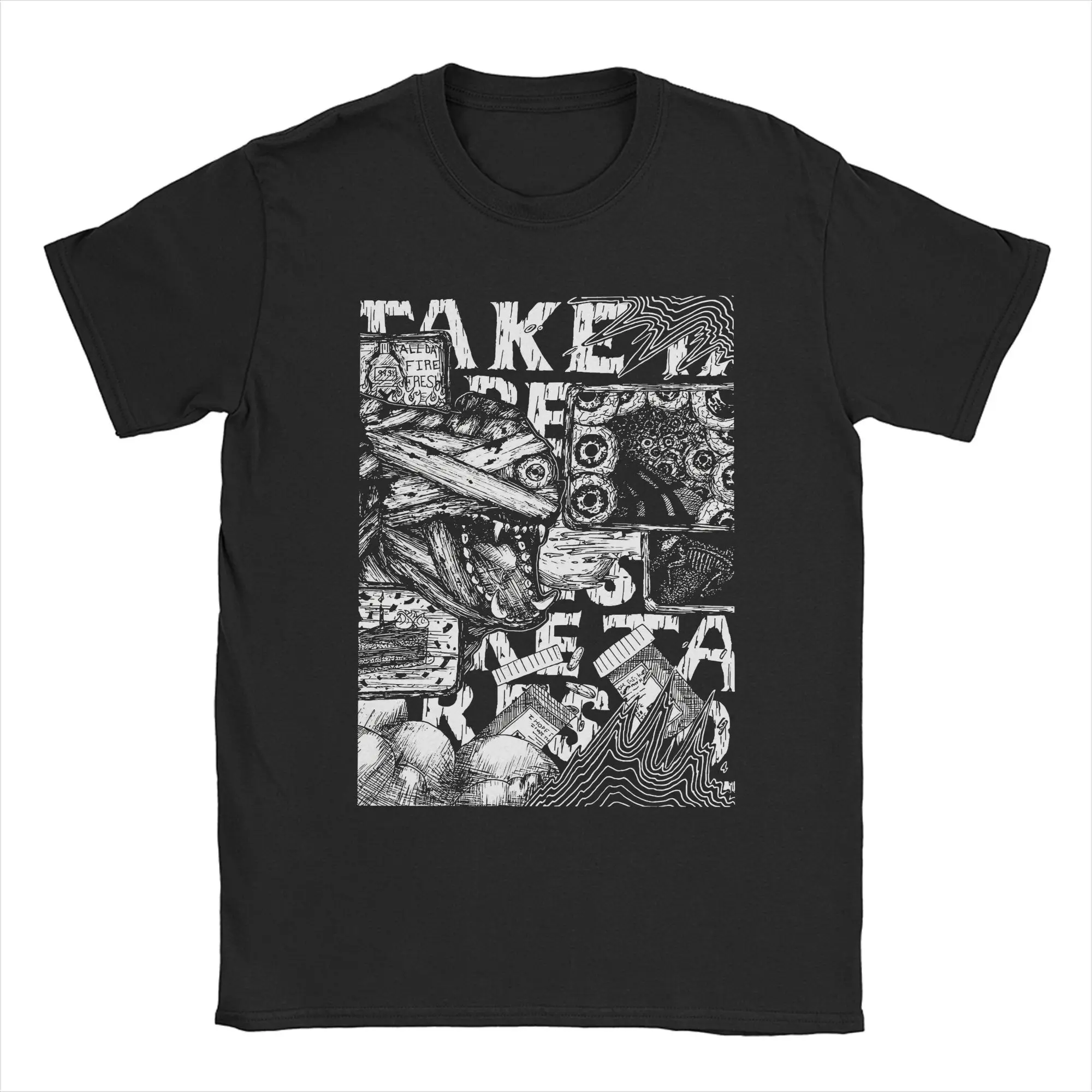 Novelty Mouthwashing Captain Curly Tism T-Shirt Men Round Neck Cotton T Shirts Video Game Short Sleeve Tee Shirt 4XL 5XL Tops