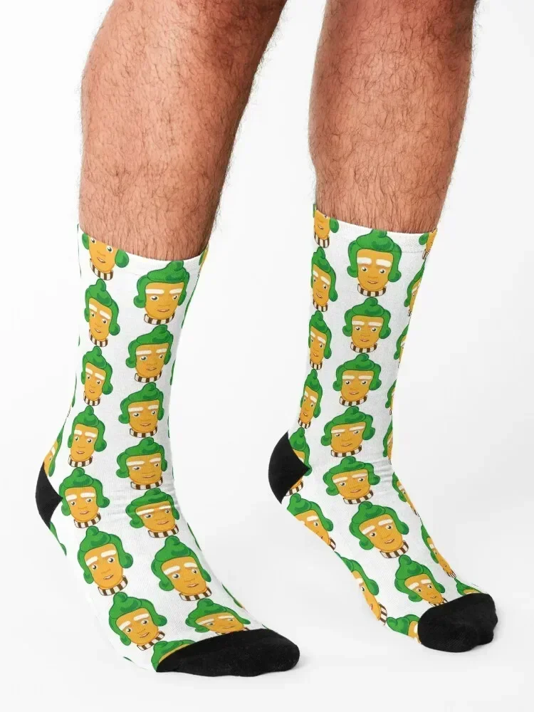 Oompa Loompa Socken helles Strumpfband Fußball Anti-Rutsch Klettern Anti-Rutsch-Fußball Mädchensocken Herren