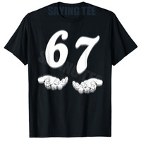 Funny Six Seven 6 7 Meme Gen Alpha Slang T-Shirt Humor Funny Letters Printed Y2k Saying Tee Novelty Gift Short Sleeve Blouses