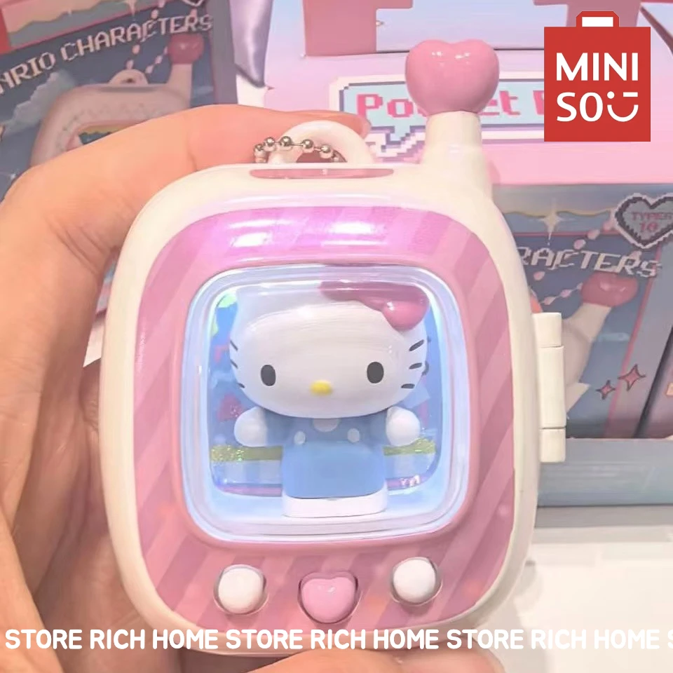 

Miniso Sanrio слепая коробка Kawaii Hello Kitty кулон загадочная коробка игрушка в подарок для девочек