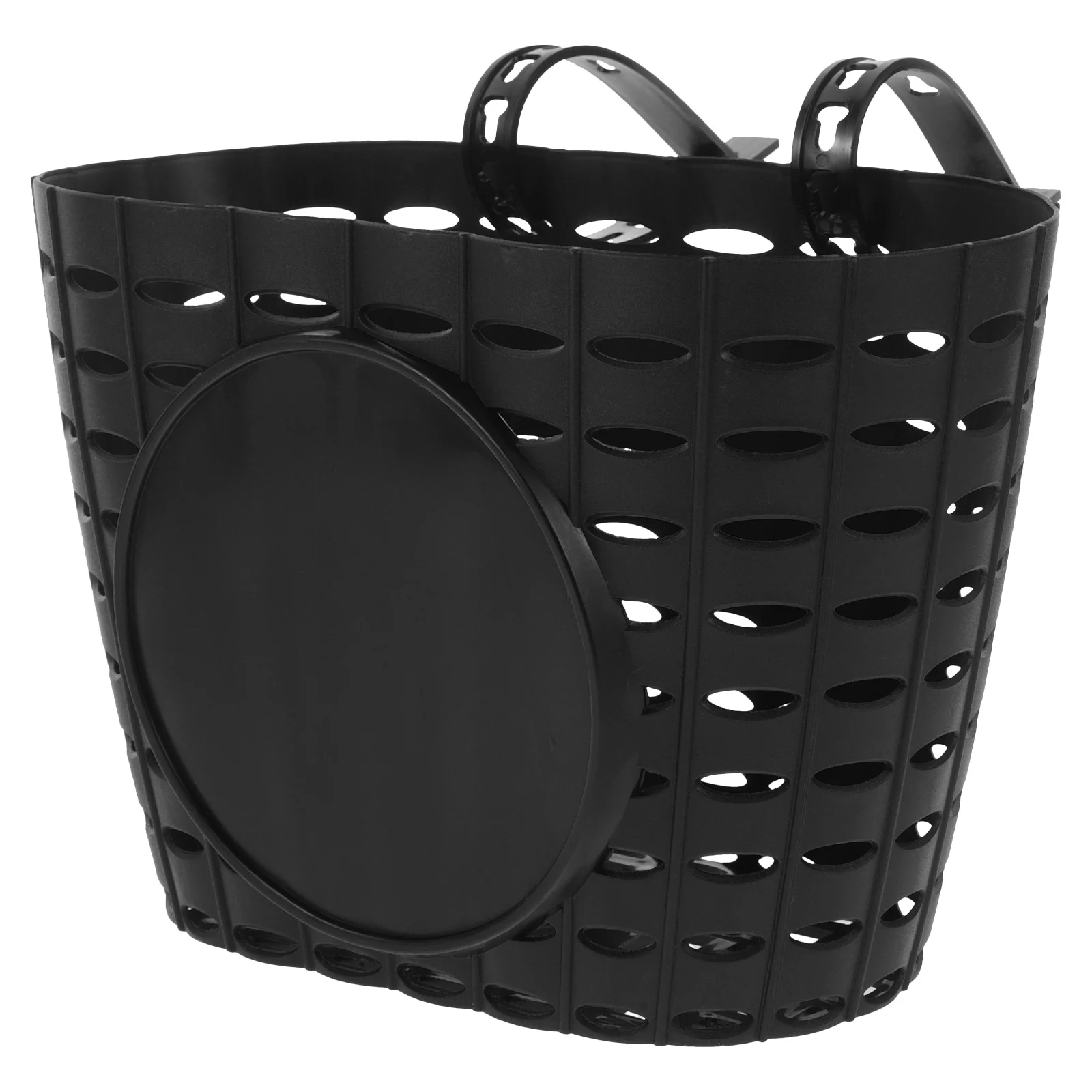 

1pc Plastic Children Basket Detachable Thicken Bike Storage Basket for Kids Bike(Black ) bike basket plastic bike basket