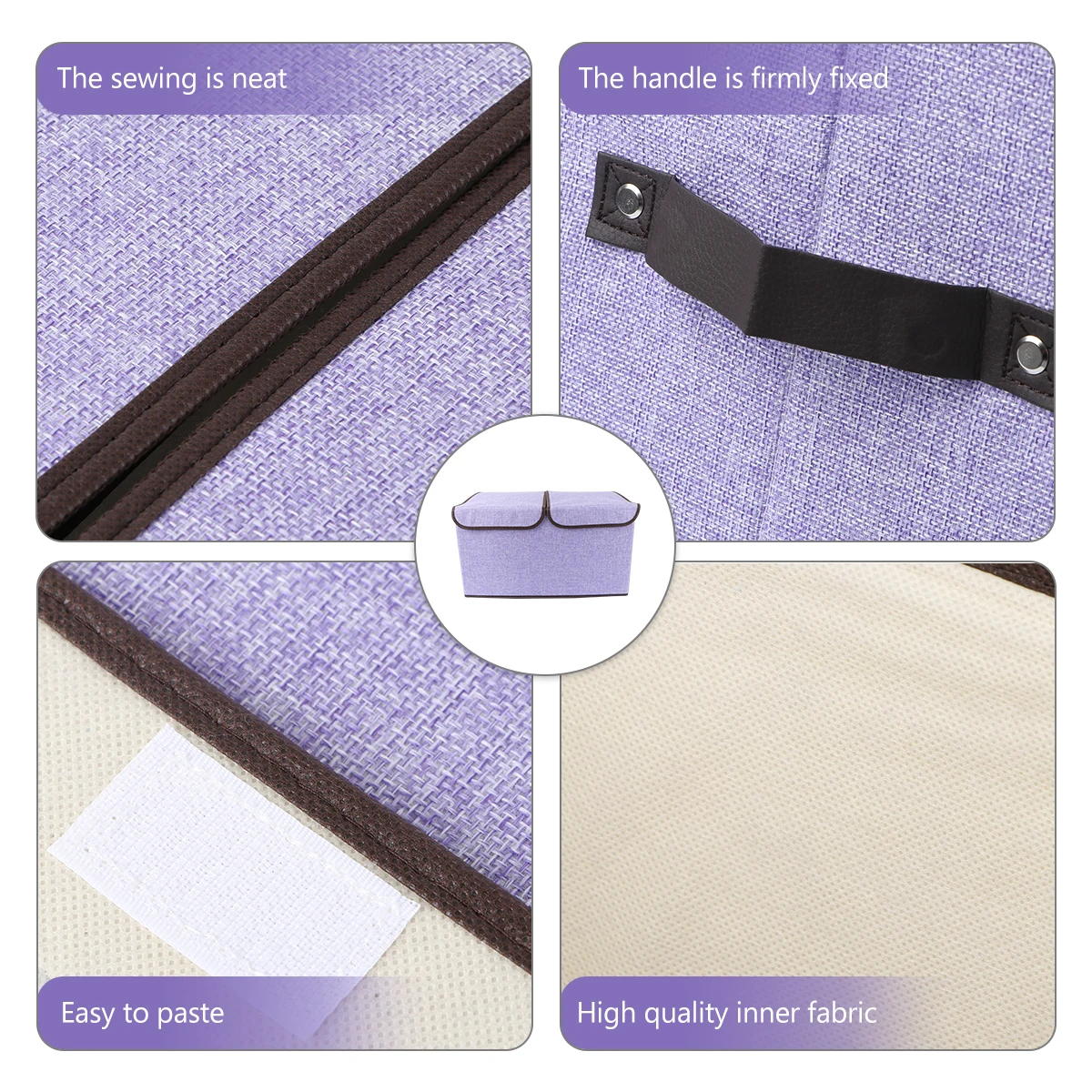 

Cotton Storage Boxes Large Foldable Organizer Containers Stackable Closet Shoe Toy Blanket Storage Bin Solution