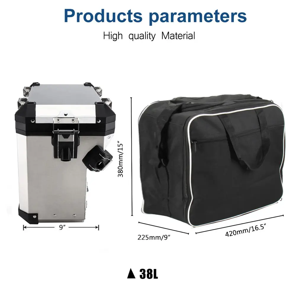 Motorcycle Luggage Bags for BMW R1200GS Adv Black Inner Bags R 1200 GS Adventure WATER-COOLED R1250GS R 1250 GS Adventure