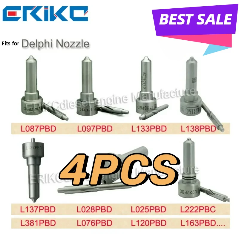 

4PCS L025PBD L028PBD L076PBD L087PBD L097PBD Injector Nozzle L120PBD L121PBD L222PBC L281PBD L133PBD L137PBD L138PBD L381PBD