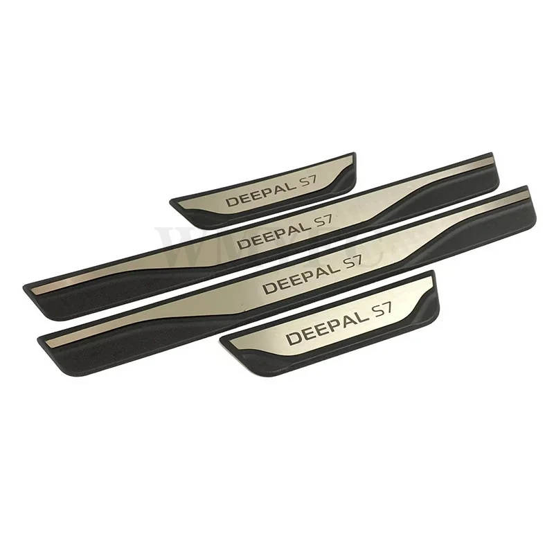 For CHANG AN DEEPAL S7 2023 2024 Door Sill Trim Car Styling Auto Pedal Accessories Protectors Sticker