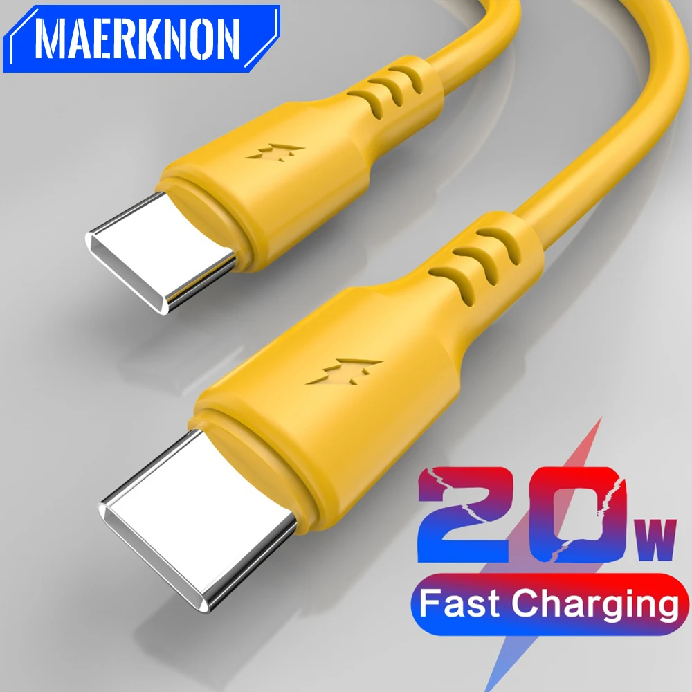 

PD 20W Super Fast Charging Data Cable Type C Cable For iPhone Samsung Xiaomi One Plus 0.3M/1.5M Wire Quick Charging Data Cable