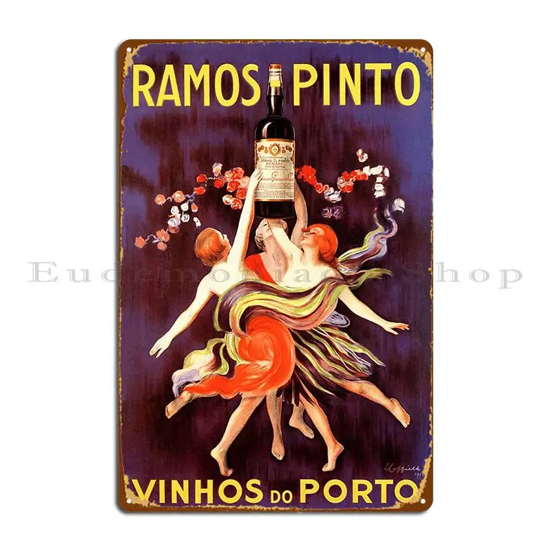 Porto Ramos Pinto Vintage Beverage Poster Metal Plaque Poster Garage Design Kitchen Personalized Bar Tin Sign Poster