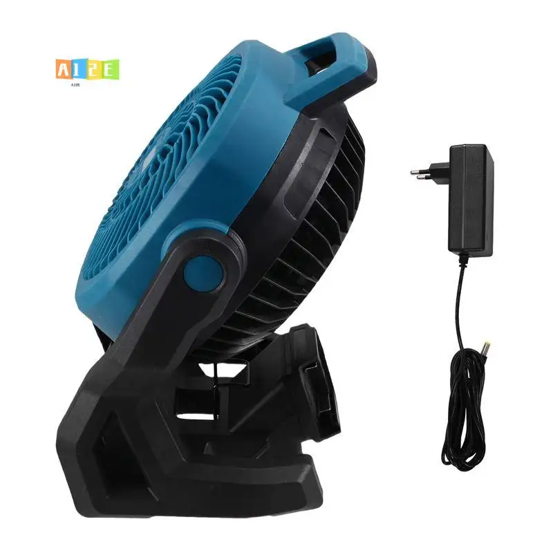 

A12E-Portable Camping Fan Powered Desktop Floor Fan For BL1830 Lithium Battery EU Plug