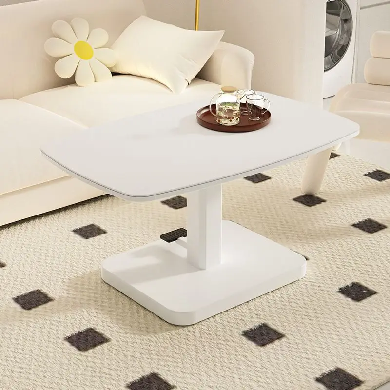 

Cream wind lift coffee table dining table dual-purpose integrated household living room simple modern small apartment