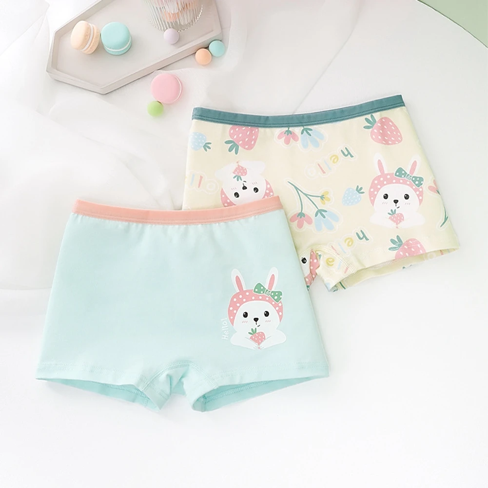 2 Pcs/set Girls Panties Kids Cotton Soft Princess Panties For Girls Babies Kids Boxing Panties Toddler Teen Panties